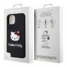Hello Kitty для iPhone 15 чехол 3D Rubber Kitty Head Hard Black
