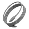 Energea Кабель HELIX USB-C to USB-C 100W 480 Mbps Magnetic Natural Titanium 1.5m