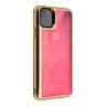 Чехол Guess Liquid Glitter Glow in Dark Sand Hard для iPhone 11 Pro Max, розовый