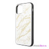 Чехол Guess Double Layer Marble Tempered glass для iPhone 11 Pro Max, белый