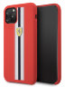 Чехол Ferrari On Track Silicone Hard Stripes для iPhone 11 Pro, красный