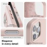 Elago для iPhone 16 Pro чехол PU Leather Lovely Pink (MagSafe)