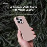 Elago для iPhone 16 Pro чехол PU Leather Lovely Pink (MagSafe)