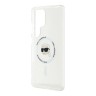 Karl Lagerfeld для Galaxy S25 Ultra чехол PC/TPU NFT Karl Head Metal camera Hard White (MagSafe)
