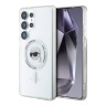 Karl Lagerfeld для Galaxy S25 Ultra чехол PC/TPU NFT Karl Head Metal camera Hard White (MagSafe)