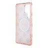 Guess для Galaxy S25 Ultra чехол PC/TPU 4G Peony Hard Pink (MagSafe)