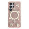 Guess для Galaxy S25 Ultra чехол PC/TPU 4G Peony Hard Pink (MagSafe)
