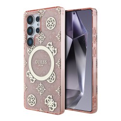 Guess для Galaxy S25 Ultra чехол PC/TPU 4G Peony Hard Pink (MagSafe)