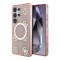 Guess для Galaxy S25 Ultra чехол PC/TPU 4G Peony Hard Pink (MagSafe)