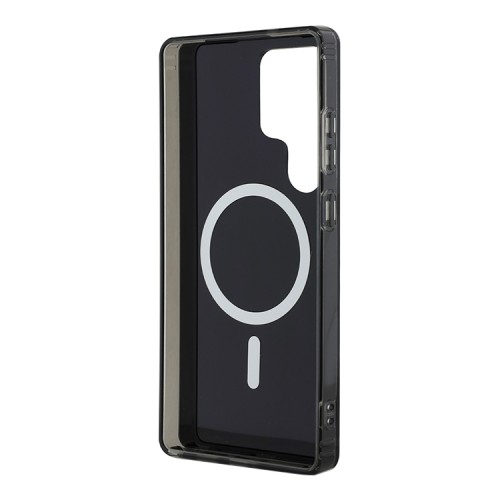 DKNY для Galaxy S25 Ultra чехол PC/TPU Electroplated Hearts Hard Black (MagSafe)