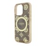 Guess для iPhone 16 Pro Max чехол PC/TPU 4G Peony Brown (MagSafe)