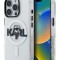 Karl Lagerfeld для iPhone 16 Pro Max чехол PC/TPU Sketch Karl Ikonik прозрачный (MagSafe)