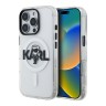 Karl Lagerfeld для iPhone 16 Pro Max чехол PC/TPU Sketch Karl Ikonik прозрачный (MagSafe)