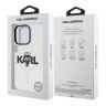 Karl Lagerfeld для iPhone 16 Pro Max чехол PC/TPU Sketch Karl Ikonik прозрачный (MagSafe)