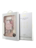 Guess для iPhone Air чехол IML Flowers Hard + Pearl Hand Strap Pink (MagSafe)