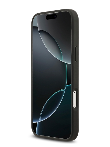 Mercedes для iPhone 17 Pro чехол Leather Vintage Round Debossed Logo Hard Taupe (MagSafe)