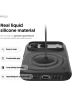 Elago для iPhone 17 Pro Max чехол Magnetic Ridge Silicone Black (MagSafe)