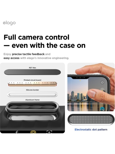 Elago для iPhone 17 Pro Max чехол Magnetic Ridge Silicone Black (MagSafe)
