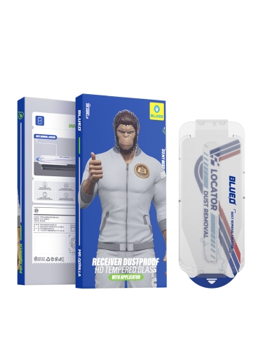 BlueO стекло защитное для iPhone 17 Pro/17/16 Pro, Receiver Dustproof Anti-Static Black (+installerPro)