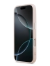 Karl Lagerfeld для iPhone 17 Pro чехол PU Debossed Initials Metal logo & Camera Hard Pink (MagSafe)