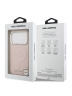 Karl Lagerfeld для iPhone 17 Pro чехол PU Debossed Initials Metal logo & Camera Hard Pink (MagSafe)