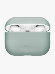 Uniq для Airpods Pro 3 чехол LINO Liquid silicone with handstrap Iceplant Green