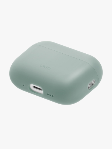 Uniq для Airpods Pro 3 чехол LINO Liquid silicone with handstrap Iceplant Green