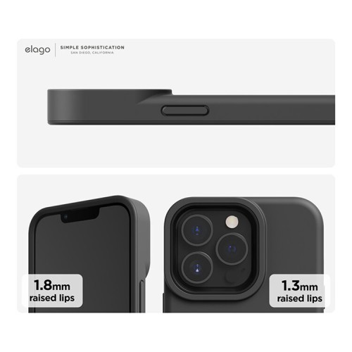 Чехол Elago GLIDE для iPhone 13 Pro Max, серый/черный