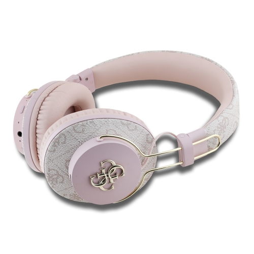 Guess наушники беспроводные накладные Bluetooth HP Dual ENC 4G with 4G Big metal logo Pink