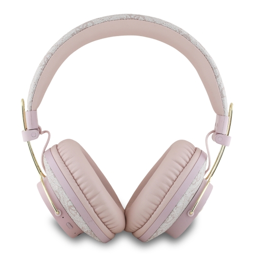 Guess наушники беспроводные накладные Bluetooth HP Dual ENC 4G with 4G Big metal logo Pink