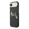Karl Lagerfeld для iPhone Air чехол IML NFT Choupettes Script logo Metal Cam Hard Black (MagSafe)
