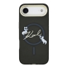 Karl Lagerfeld для iPhone Air чехол IML NFT Choupettes Script logo Metal Cam Hard Black (MagSafe)