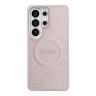 Guess для Galaxy S26 Ultra чехол PU Saffiano Peony Metal logo & Camera Hard Pink (MagSafe)
