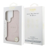 Guess для Galaxy S26 Ultra чехол PU Saffiano Peony Metal logo & Camera Hard Pink (MagSafe)