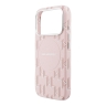 Karl Lagerfeld для iPhone 17 Pro Max чехол PU Full Wrapped Monogram Metal camera Hard Pink (MagSafe)