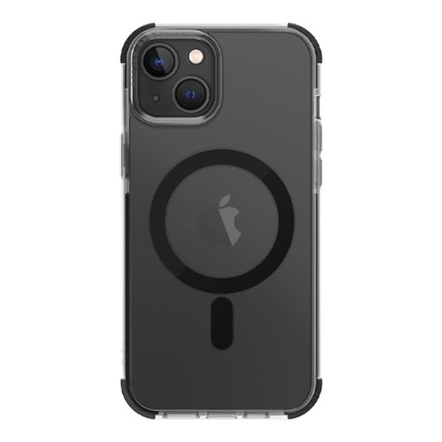 Чехол Uniq Combat Antifingerpint Charcoal для iPhone 14, прозрачный матовый (MagSafe)