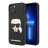 Чехол Lagerfeld 3D Rubber Karl's head Hard для iPhone 14, черный