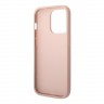 Чехол Guess PU Saffiano with Metal logo Hard для iPhone 14 Pro Max, розовый