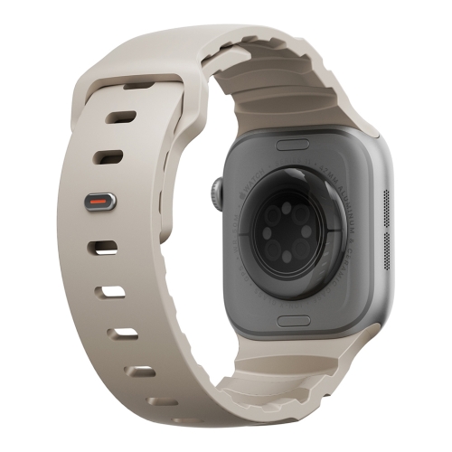 Uniq для Apple Watch 42/41/40 mm ремешок Alton Silicon Strap Light Sand