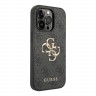Чехол Guess 4G Big metal logo Hard для iPhone 14 Pro Max, серый
