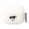 Чехол Lagerfeld Silicone case with ring NFT 3D Choupette для Airpods Pro, белый