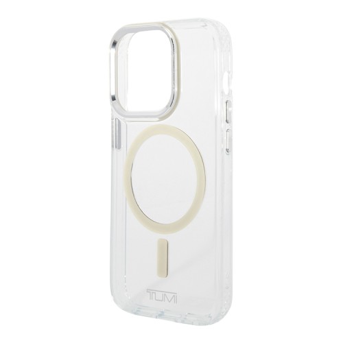 Чехол TUMI PC/TPU Hard для iPhone 14 Pro, прозрачный (MagSafe)