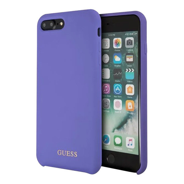 Guess Silicone для 7 Plus/8 Plus, фиолетовый GUHCI8LLSGLUV
