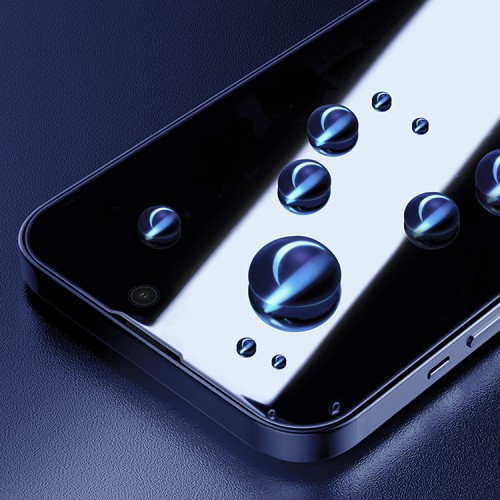 Защитное стекло Nillkin Guardian Антишпион для iPhone 14 Pro Max, черная рамка