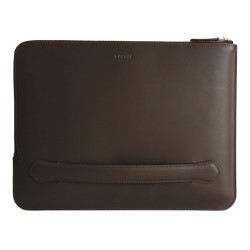 Чехол-папка Bustha Zip Folio Leather для MacBook Air 13 | Pro 13 (2018/22), Mocha