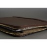 Чехол-папка Bustha Zip Folio Leather для MacBook Air 13 | Pro 13 (2018/22), Mocha