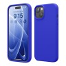 Elago для iPhone 15 Plus чехол Soft silicone (Liquid) Cobalt Blue