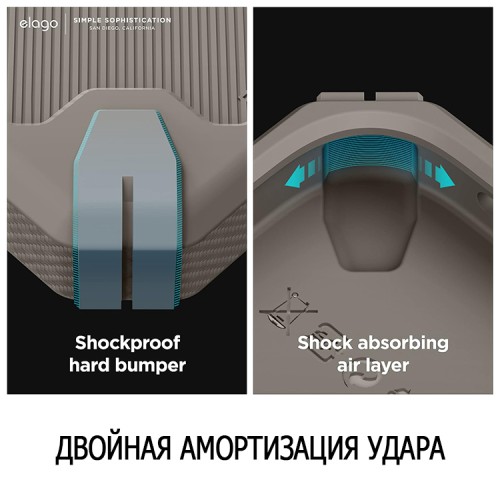Elago для iPhone 14 чехол ARMOR silicone (tpu) Military Sand