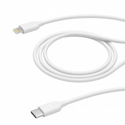 Дата-кабель Deppa USB-C - Lightning, MFI, 60W, 1.2м, белый