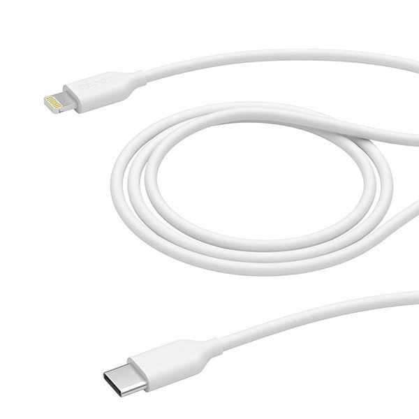 Deppa USB-C - Lightning, MFI, 60W, 1.2м, белый 72231